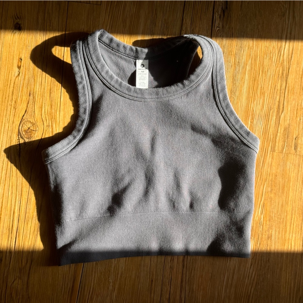 90 Degrees Gray Cropped workout tank top size medium